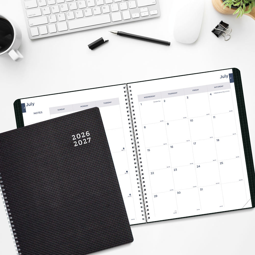 Academic Monthly Planner, DuraFlex, 2026-2027, English CA701V.BLK #colour_black