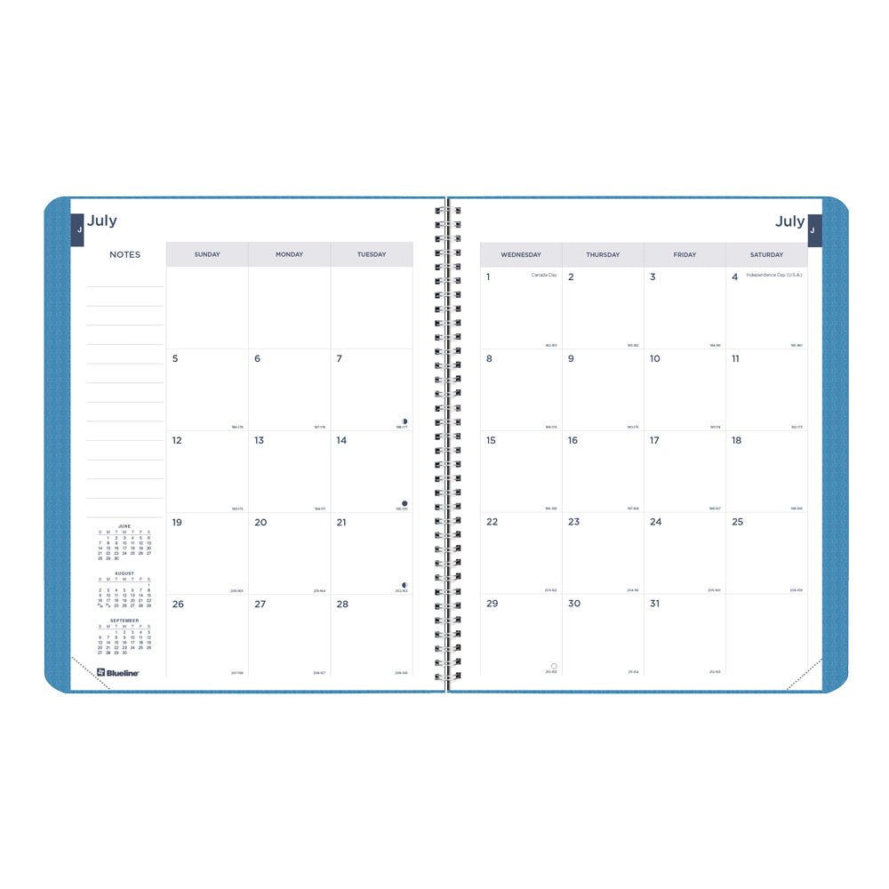 Academic Monthly Planner, DuraFlex, 2026-2027, English Assorted CA701V.ASX CA701V.BLU #colour_blue