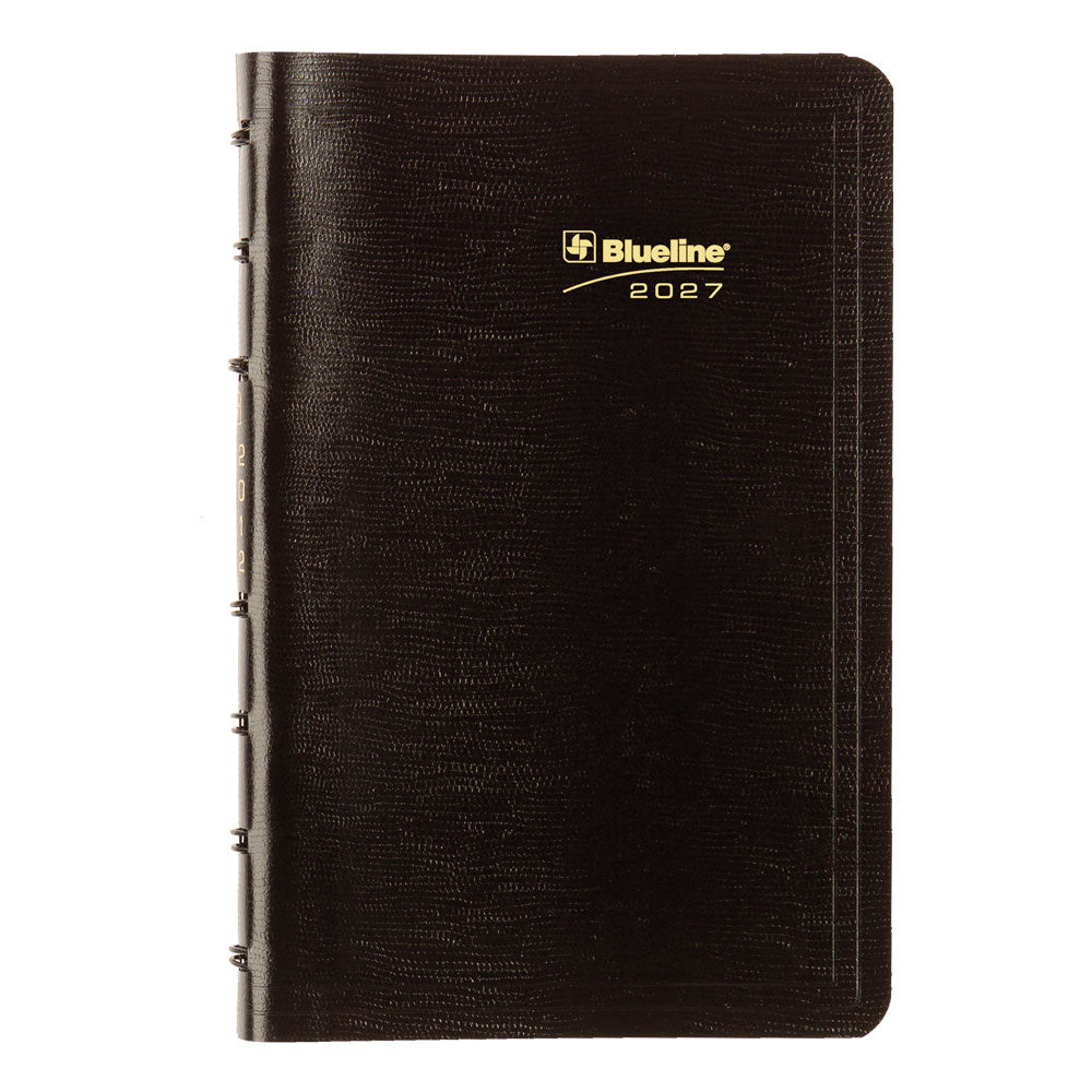 MiracleBind™ Daily Appointment Book, 2027, Bilingual, Black CF1503.81BT-27 Blueline CF1503.81BT
