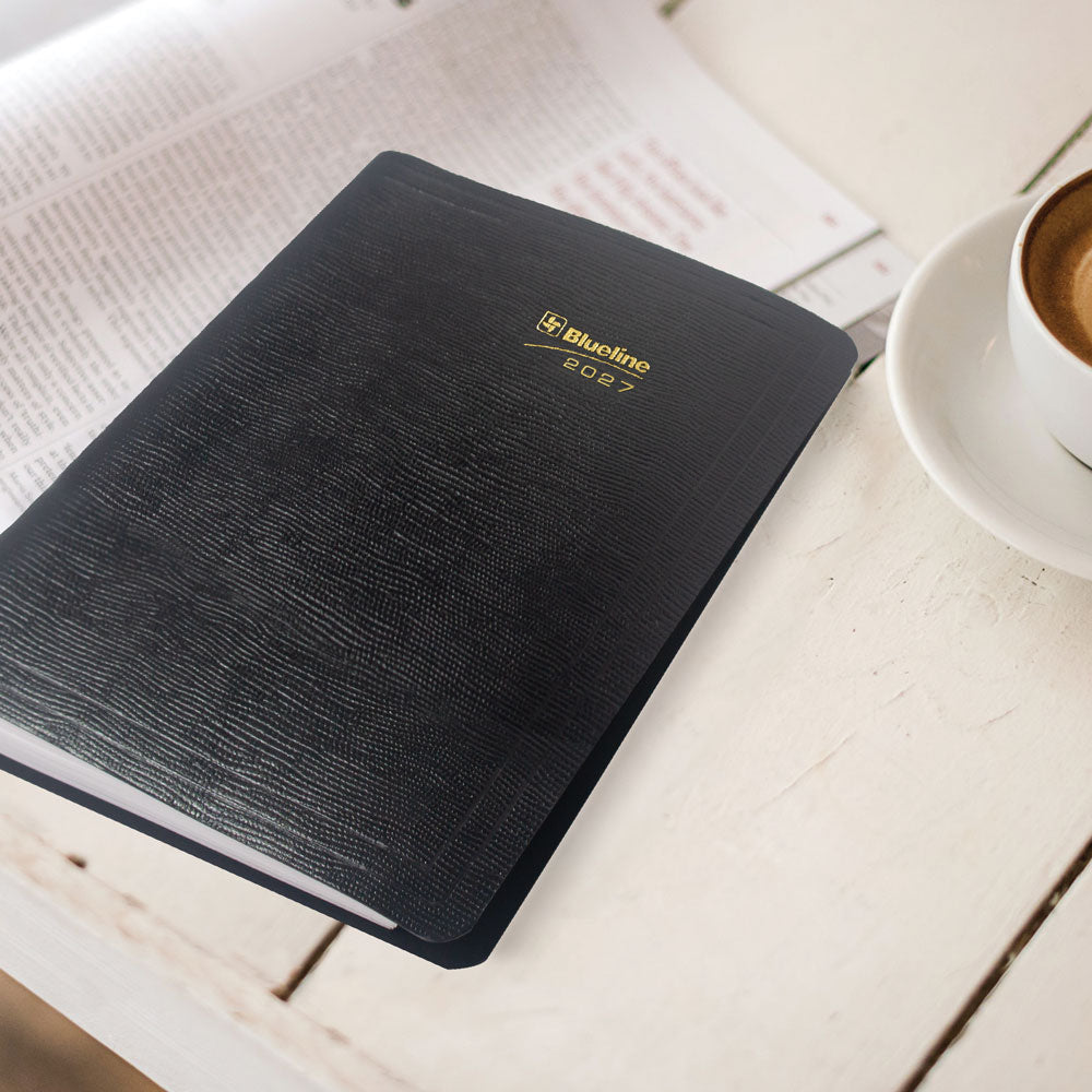 MiracleBind™ Daily Appointment Book, 2027, Bilingual, Black CF1503.81BT-27 Blueline CF1503.81BT
