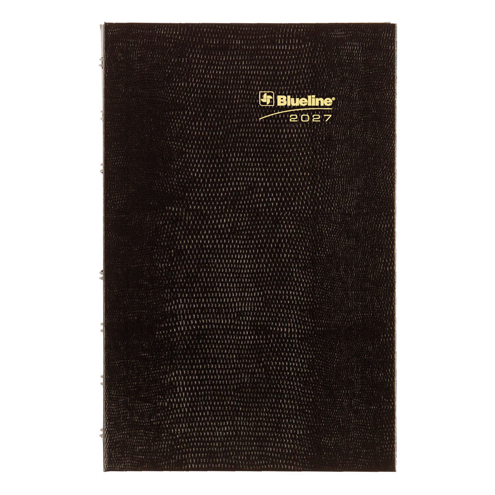 MiracleBind™ CoilPro™ Daily Appointment Book, 2027, Bilingual, Black CF1503C.81B-27 Blueline CF1503C.81B