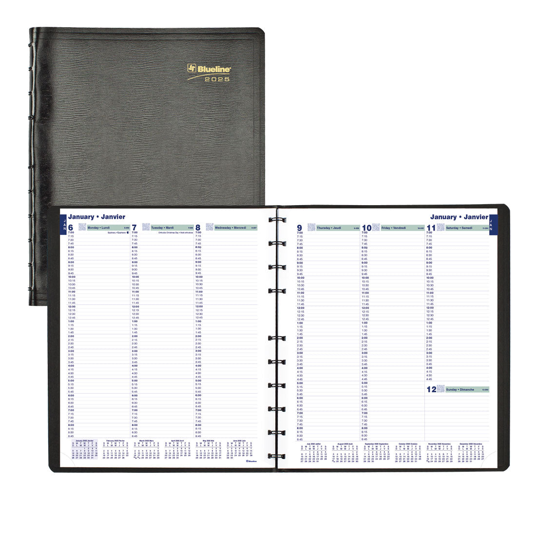 MiracleBind™ Weekly Planner 2025, Bilingual, Black, CF5950.81BT