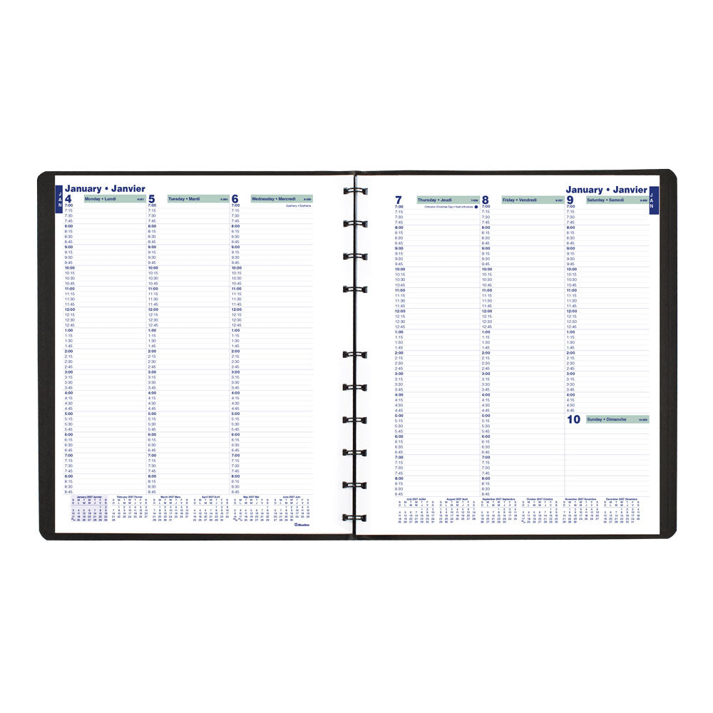 MiracleBind™ Weekly Appointment Book, 2027, Bilingual CF5950.81BT-27 Blueline CF5950.81BT