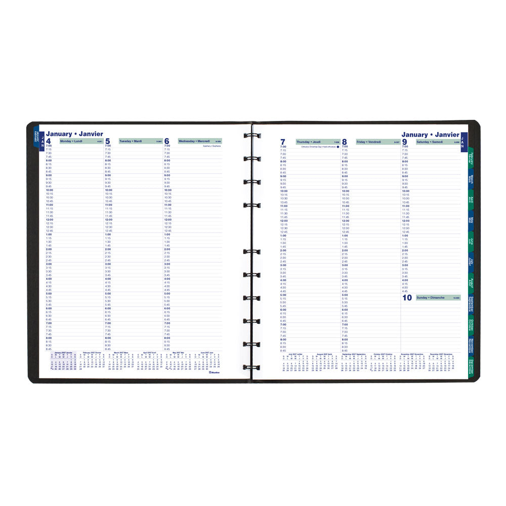MiracleBind™ Weekly Appointment Book, 2027, Bilingual CF5950.81BT-27 Blueline CF5950.81BT