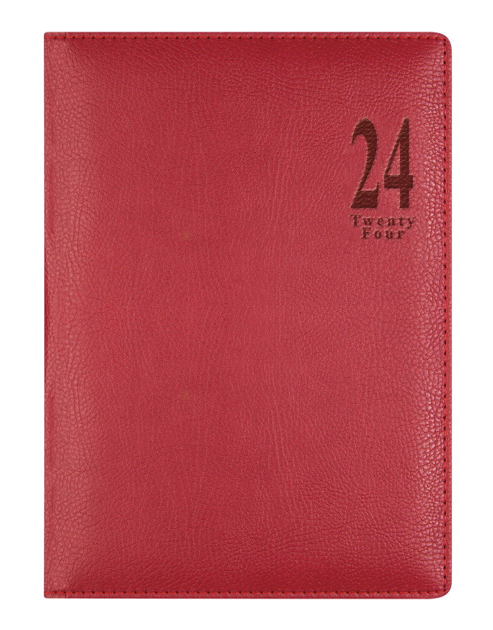 Milano A5 Vertical Week to View Planner with Appointments 2024 - English#colour_red
