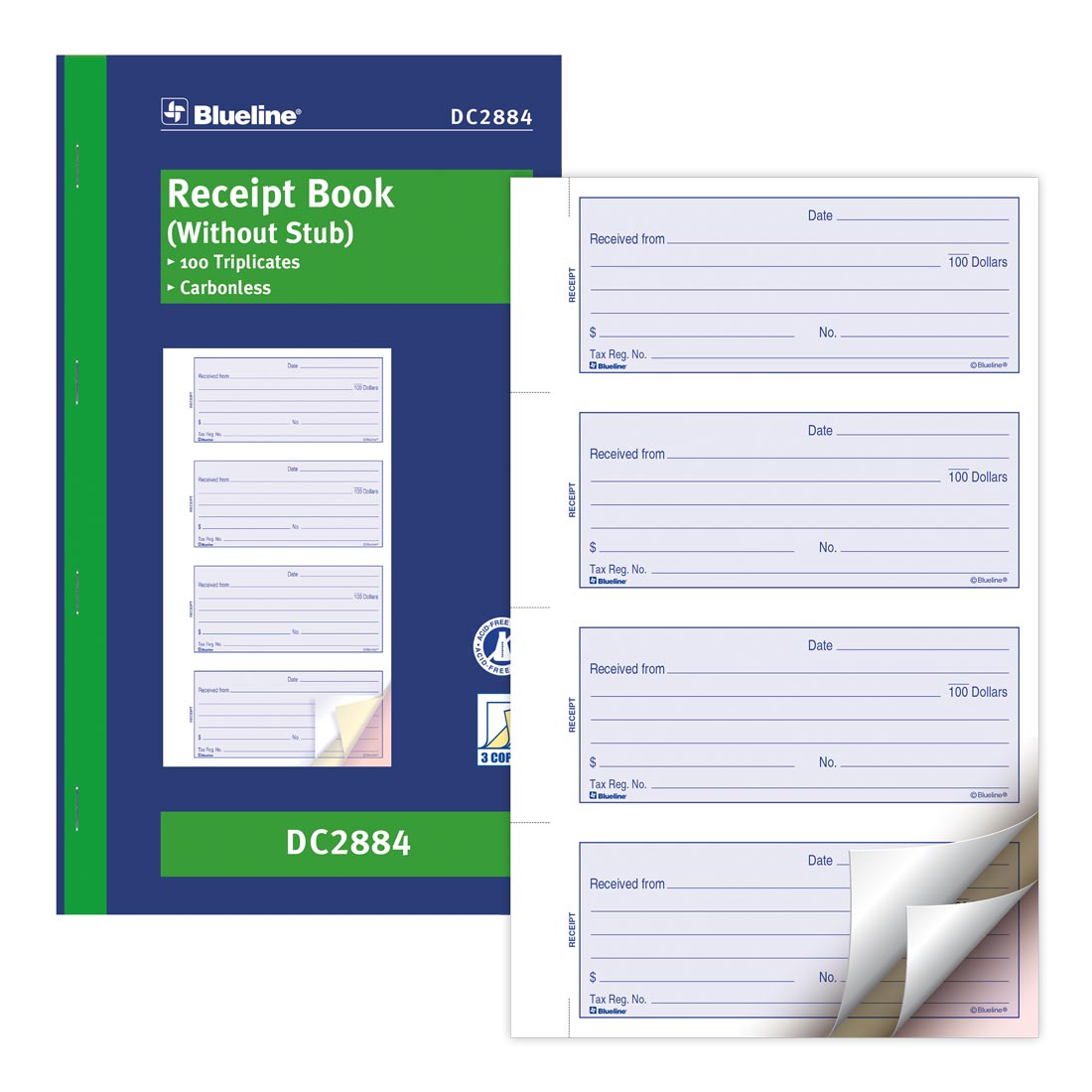 Receipt Book DC2884