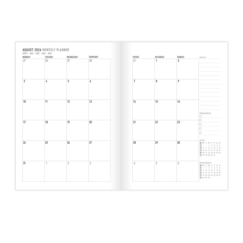 Letts A5 Planners Timeless Layout #colour_bumblebee-forest