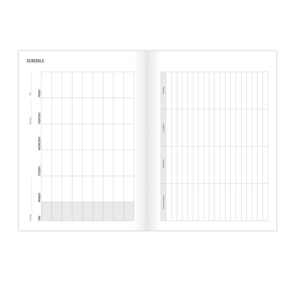 Letts A5 Planners Timeless Layout #colour_gingham-aqua