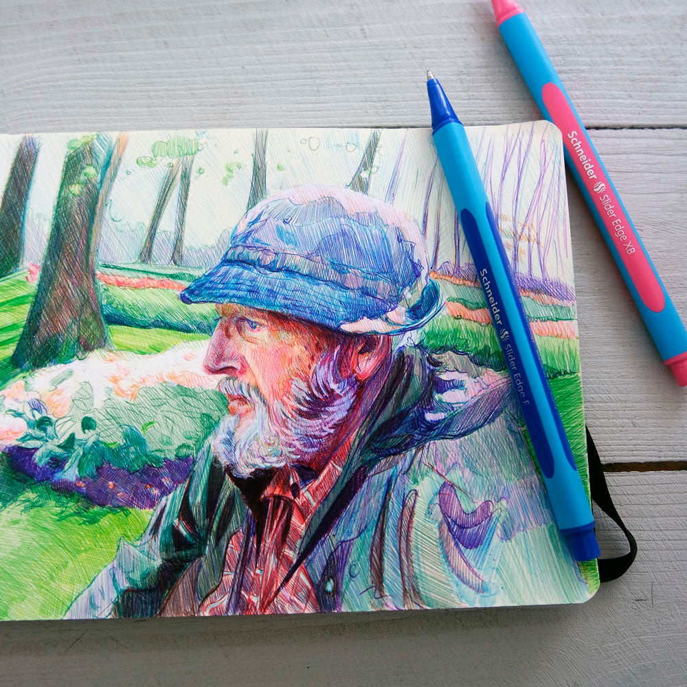 Slider Edge Ballpoint Pen XB, Case 8 pieces - Assorted