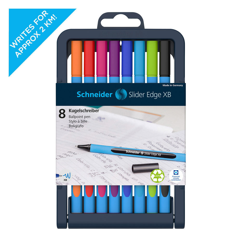 Slider Edge Ballpoint Pen XB, Case 8 pieces - Assorted