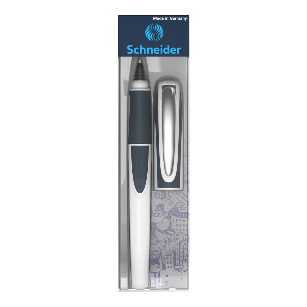 Ray Rollerball Pen M - White/Dark Gray