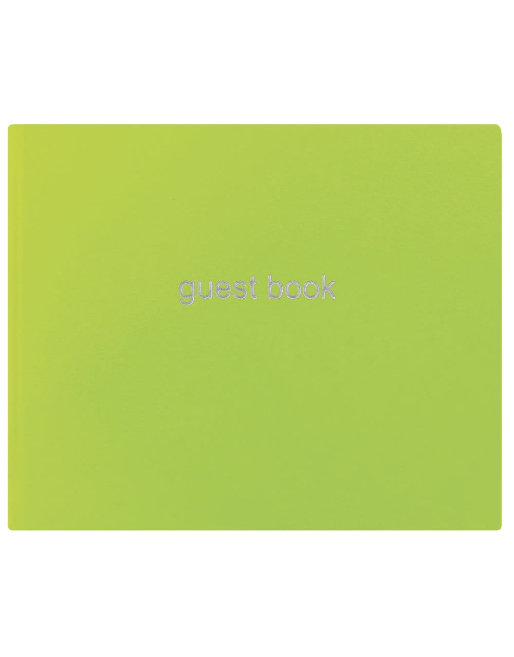 Dazzle Quarto Landscape Ruled Guest Book Pear#colour_pear