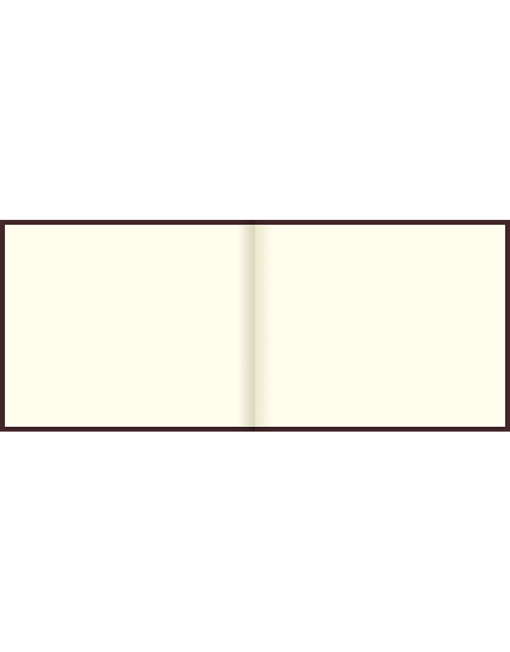 Classic Quarto Landscape Plain Guest Book Burgundy #colour_burgundy