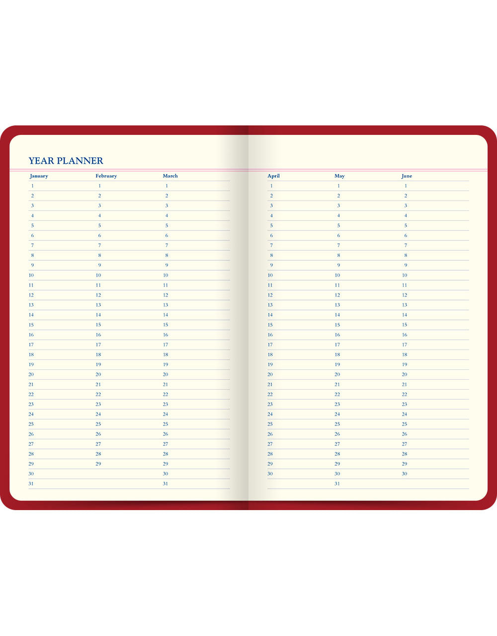 Icon Book Perpetual Diary Red#colour_red