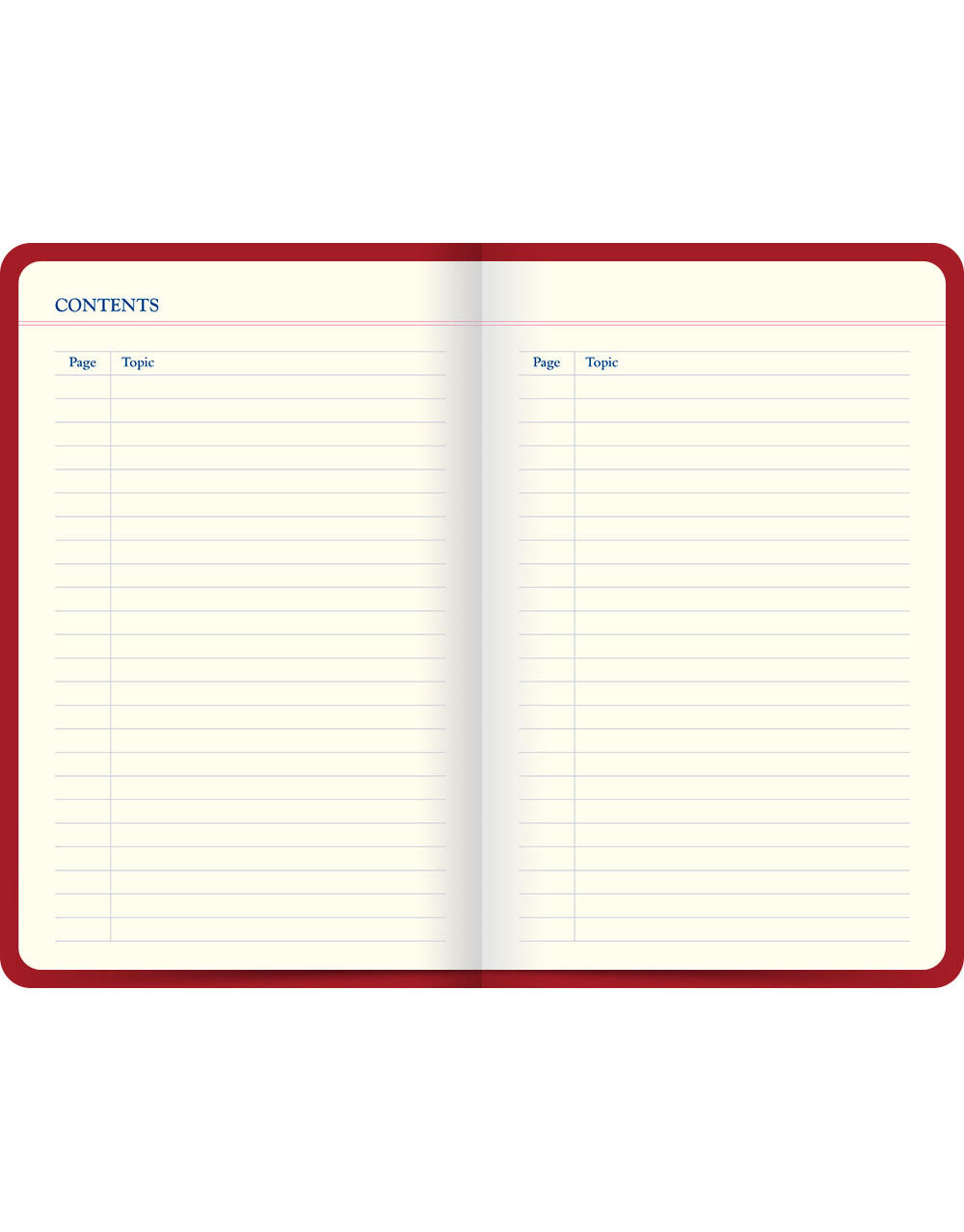 Icon Book Travel Journal Red#colour_red