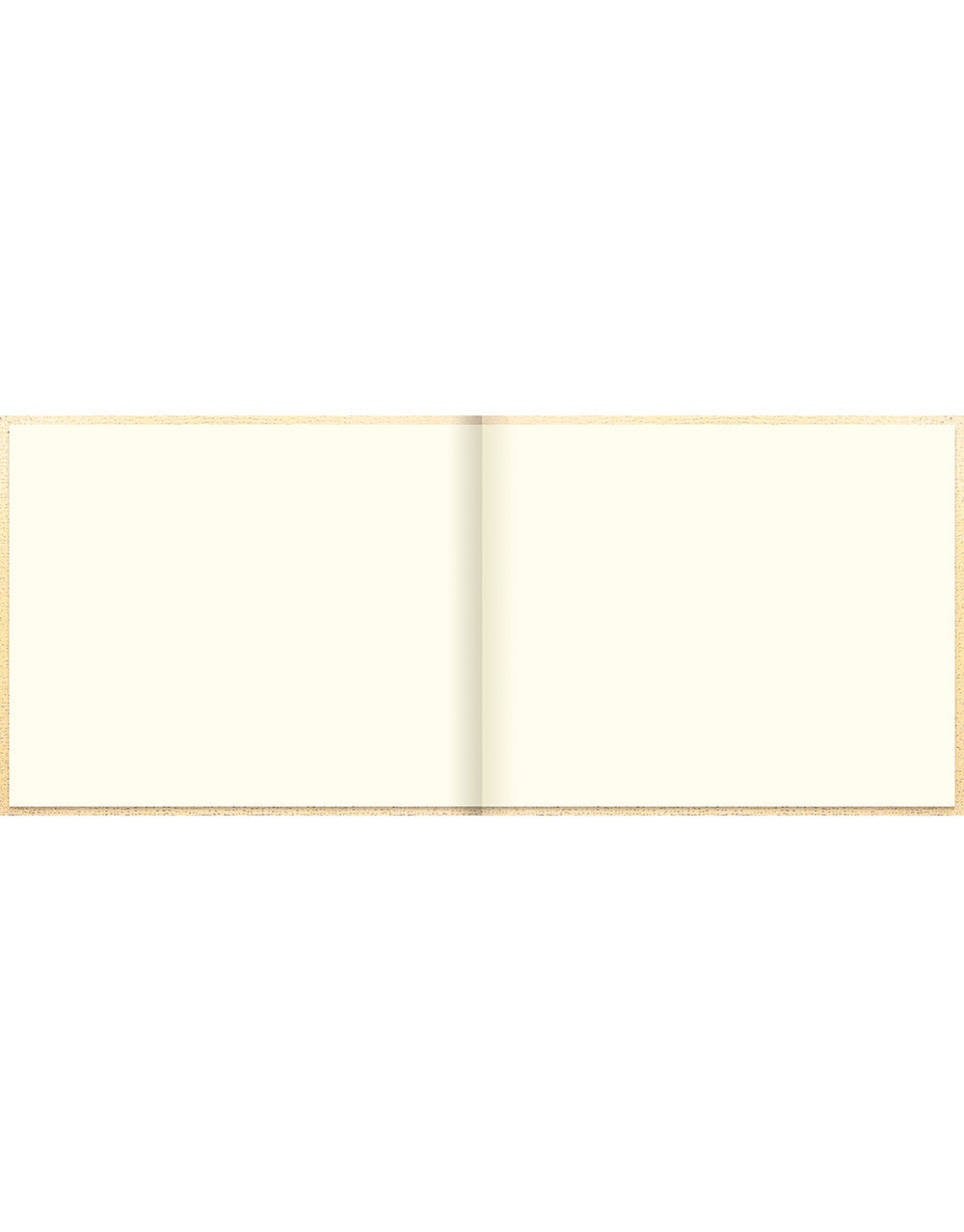 Ladydate Quarto Landscape Plain Guest Book Gold#colour_gold