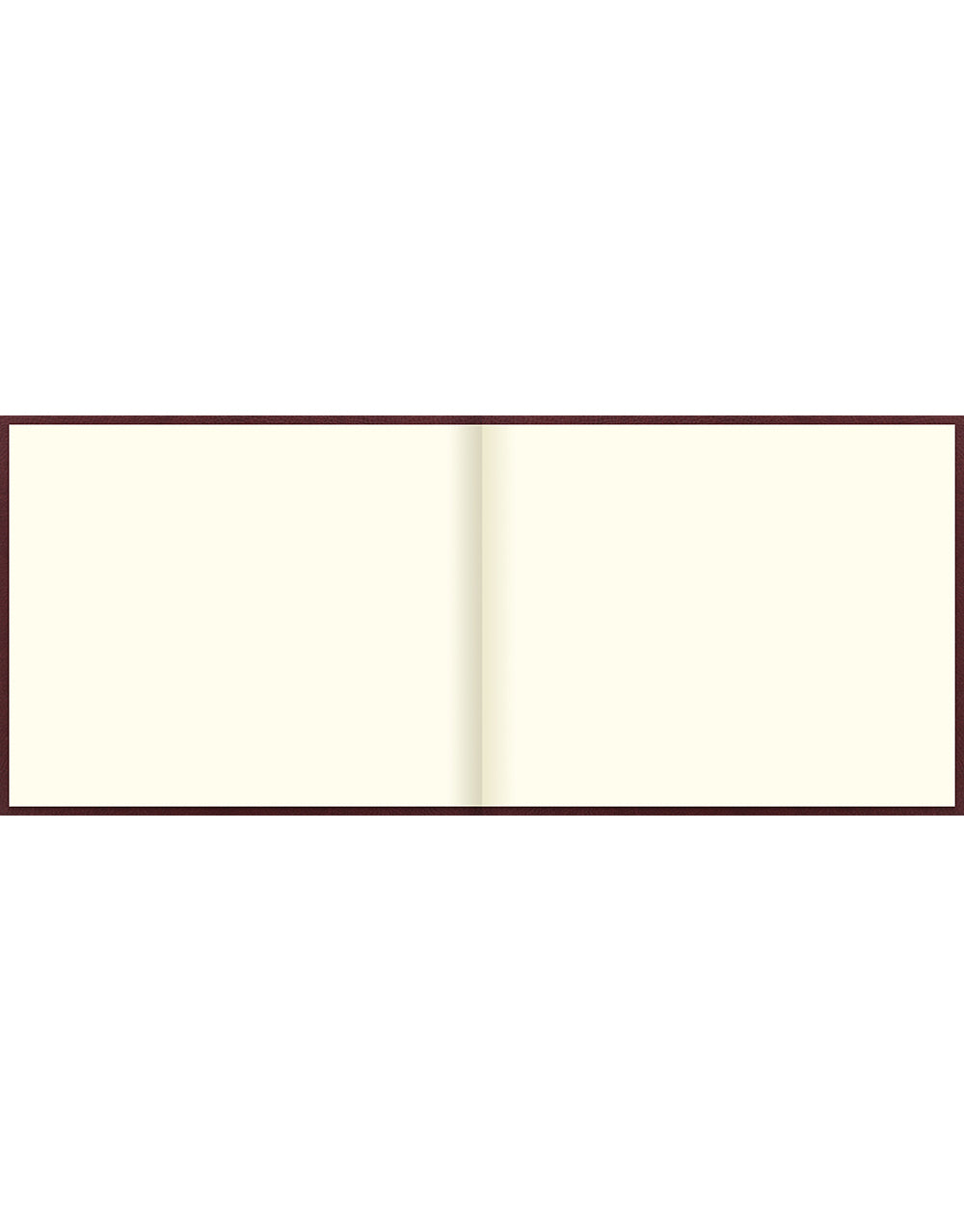 Origins Quarto Landscape Plain Guest Book Chocolate Brown#colour_chocolate