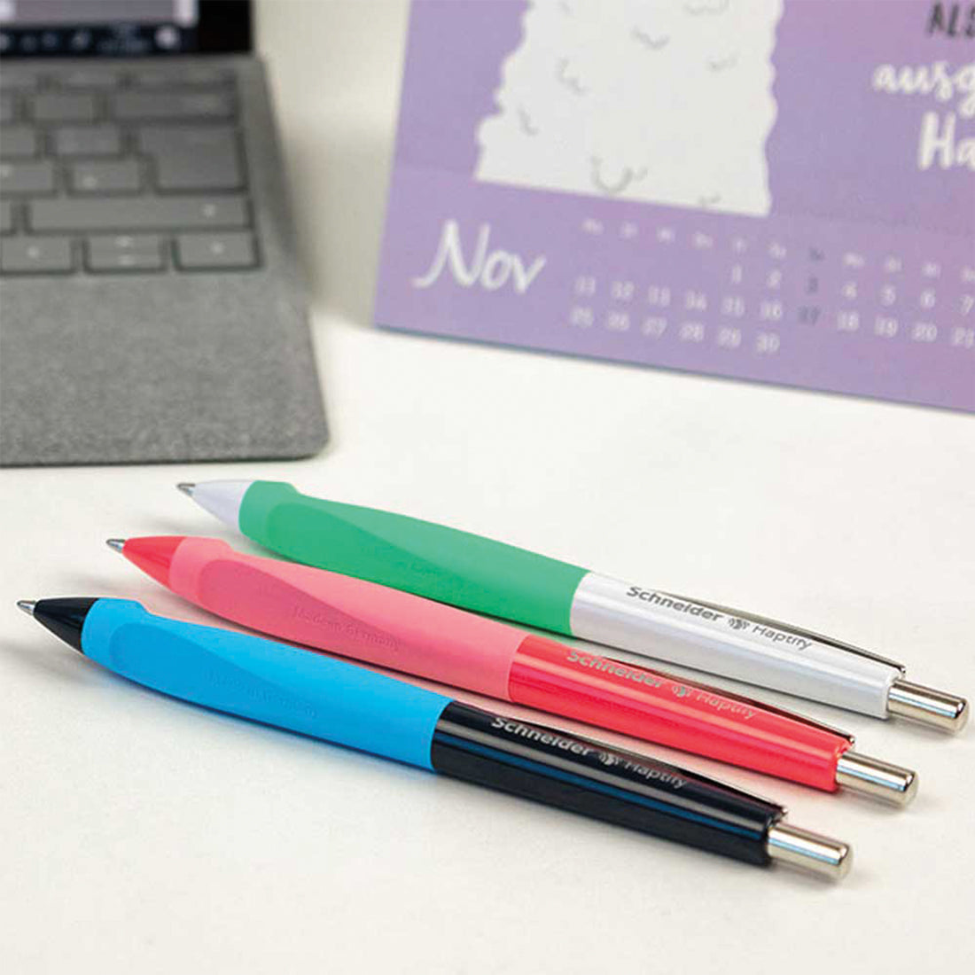 Haptify Ballpoint Pens M, Box of 10#colour_white-mint