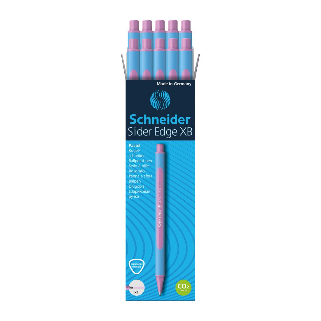 Edge Pastel Ballpoint Pens XB, Box of 10#colour_lilac