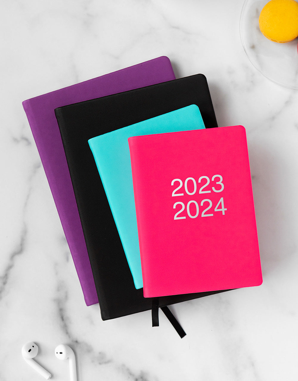 Dazzle A5 Week to View Planner 2023-2024 - Multilanguage - Pink - Letts of London#colour_turquoise