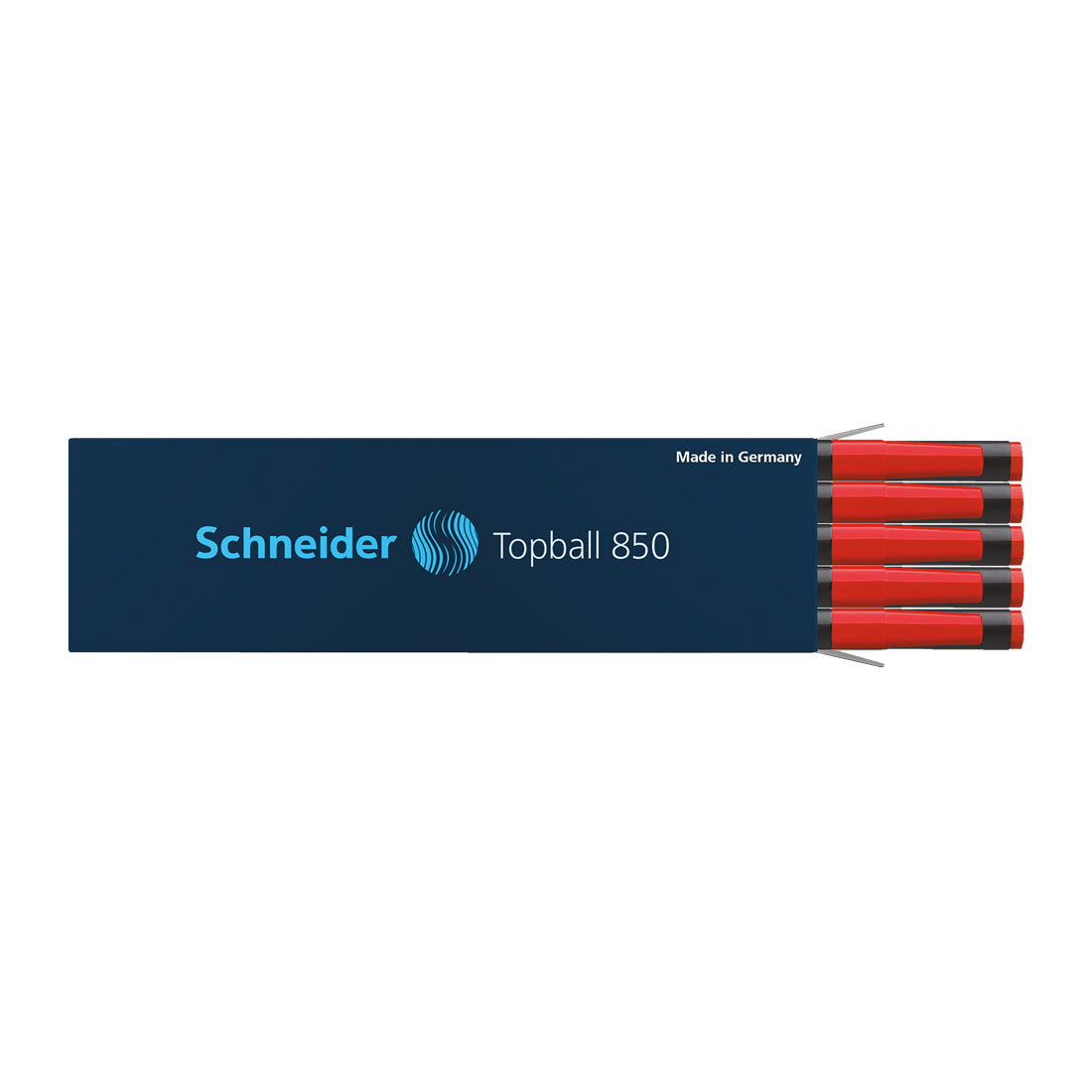 Topball 850 Rollerball Refill 0.5mm, Box of 10#colour_red