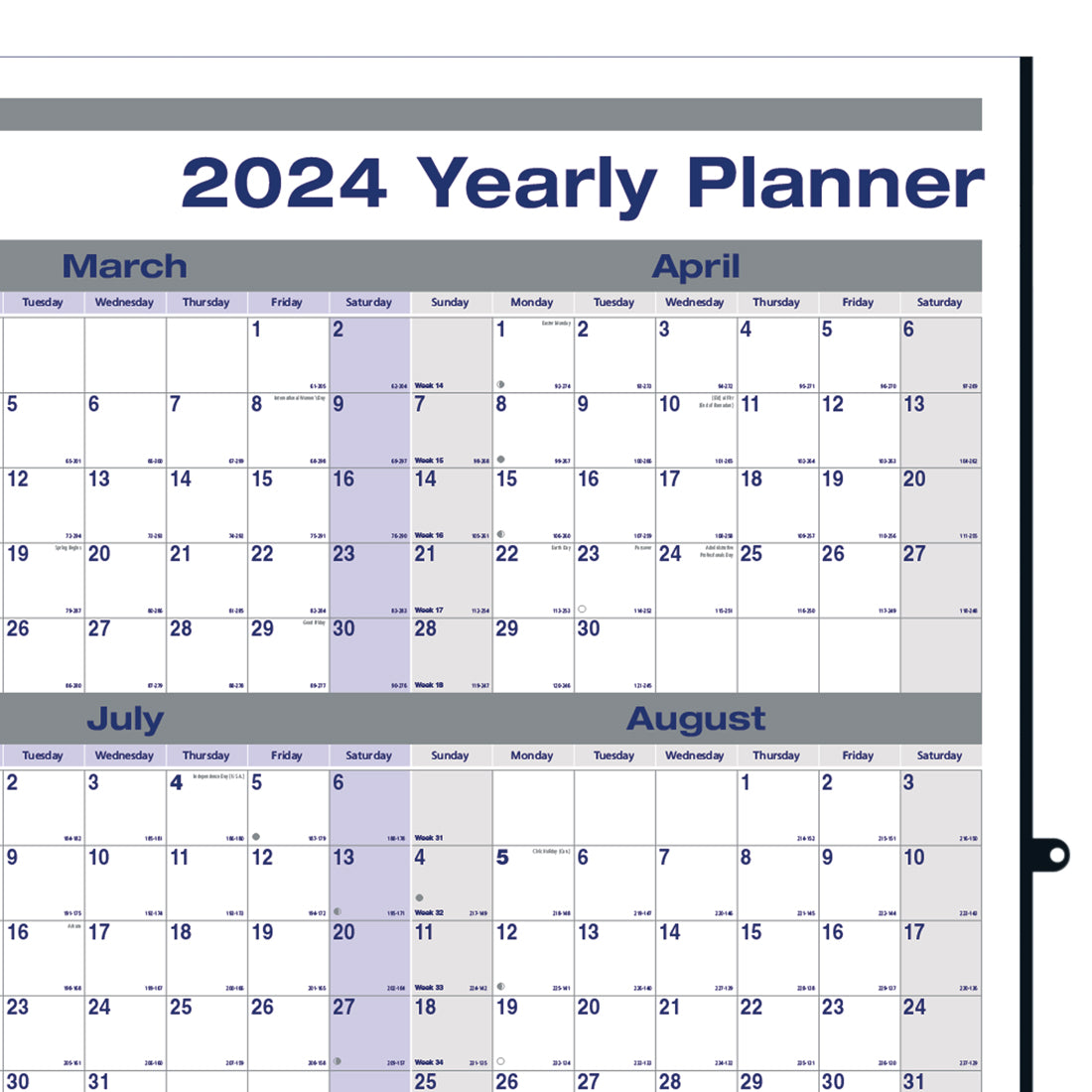 Net Zero Carbon Laminated Yearly Wall Calendar 2024