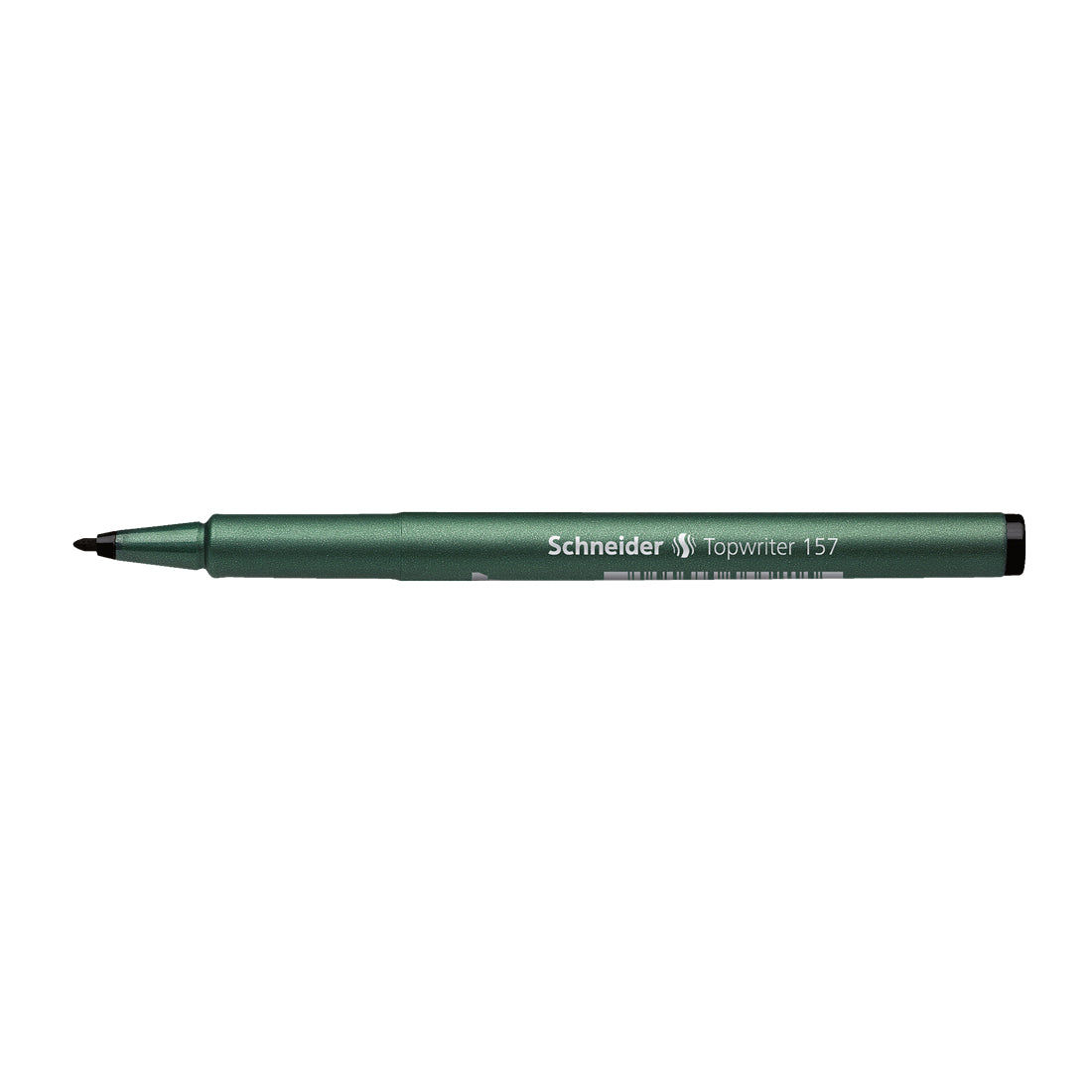 Topwriter 157 Fibre Pens 0.8mm, Box of 10#colour_black