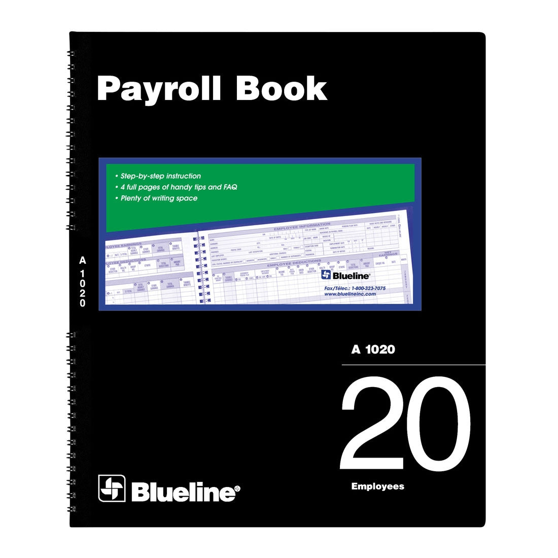 Payroll Book, 20 Employees, A1020