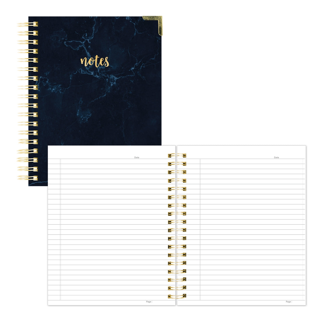 Marble Notebook - Navy#colour_marble-navy