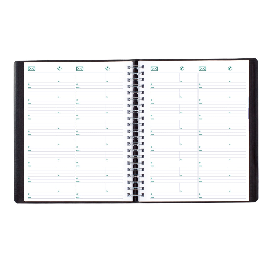 Essential Daily Appointment Book for 4 Persons 2024, Bilingual, Black