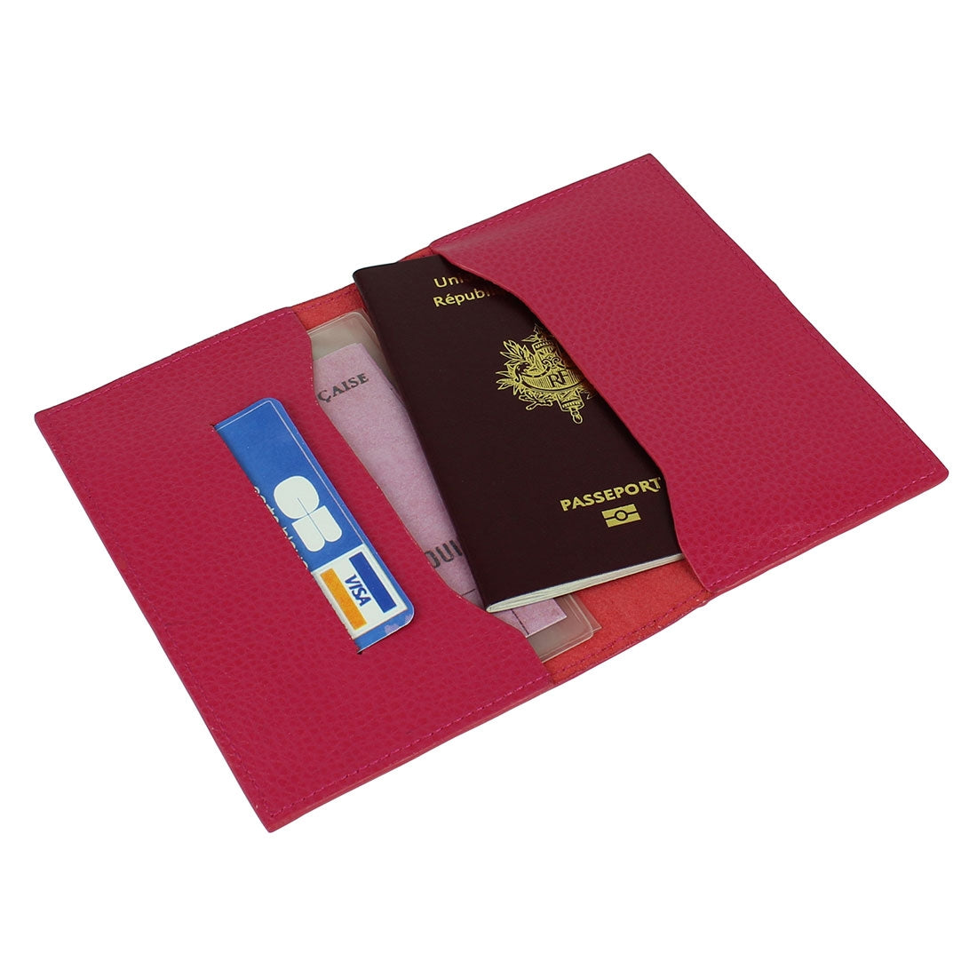 Passport/Document Holder - Fuchsia#colour_laurige-fuchsia